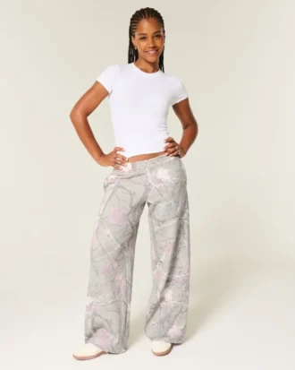 Baggy-Sweathose mit Camouflage-Muster