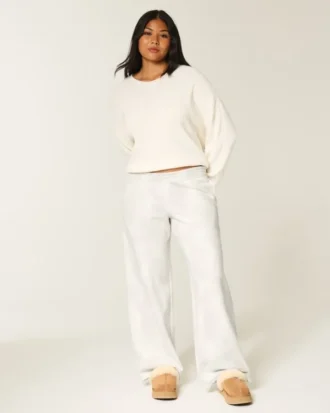 Baggy-Sweathose mit Reh-Print