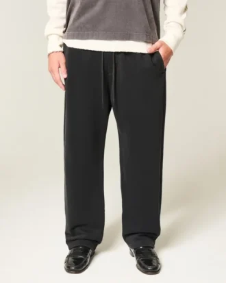 Baggy-Sweathose mit Spinnenstickerei