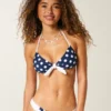Bandeau-Bikini-Oberteil mit Bindeband vorne