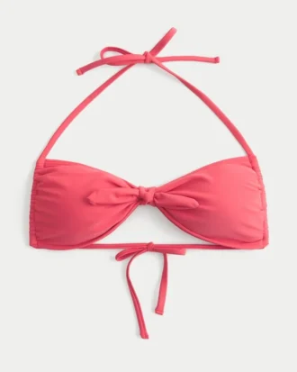 Bandeau-Bikini-Oberteil mit Bindeband vorne