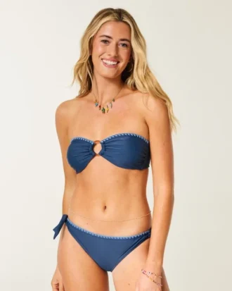 Bandeau-Bikini-Oberteil mit O-Ring