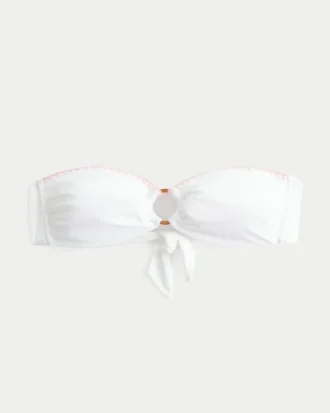 Bandeau-Bikini-Oberteil mit O-Ring