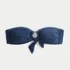 Bandeau-Bikini-Oberteil mit O-Ring