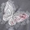 Bequemes, figurumspielendes T-Shirt mit Schmetterlingsmotiv Bequemes, figurumspielendes T-Shirt mit Schmetterlingsmotiv