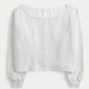 Bequemes Sweatshirt mit doppelten Schulterausschnitt Bequemes Sweatshirt mit doppelten Schulterausschnitt