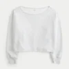 Bequemes Sweatshirt mit doppelten Schulterausschnitt