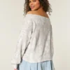 Bequemes Sweatshirt mit Schulterausschnitt und Aufdruck der University of Texas Bequemes Sweatshirt mit Schulterausschnitt und Aufdruck der University of Texas