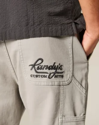 Bestickte, locker sitzende Malerjeans