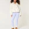 Bestickte Sherpa-Fleecejacke Bestickte Sherpa-Fleecejacke