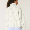 Bestickte Sherpa-Fleecejacke Bestickte Sherpa-Fleecejacke