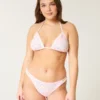 Bikini-Höschen im Cheeky-Stil mit hohem Beinausschnitt und Häkeloptik