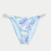 Bikini-Höschen im Cheeky-Stil mit hohem Beinausschnitt und Häkeloptik