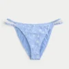 Bikini-Höschen im Cheeky-Stil mit hohem Beinausschnitt und Häkeloptik