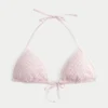Bikini-Oberteil im Crochet-Stil mit Pailletten Bikini-Oberteil im Crochet-Stil mit Pailletten