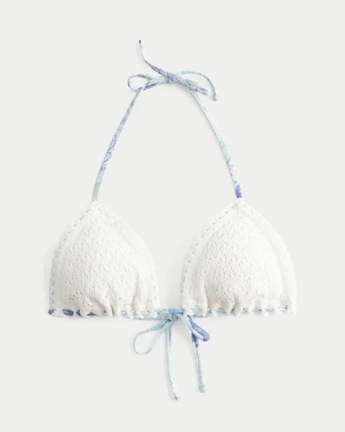 Bikini-Oberteil im Häkelstil
