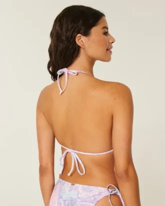 Bikini-Oberteil im Häkelstil mit Dreieck-Ausschnitt