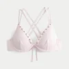 Bikini-Oberteil mit Muschelverzierung, Trägern am Rücken und Bügeln Bikini-Oberteil mit Muschelverzierung, Trägern am Rücken und Bügeln