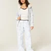 Blaue Baggy-Jogginghose mit Camouflage-Muster