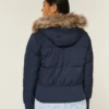 Bomberjacke mit Kunstfellbesatz Bomberjacke mit Kunstfellbesatz