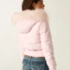 Bomberjacke mit Kunstfellbesatz Bomberjacke mit Kunstfellbesatz