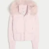 Bomberjacke mit Kunstfellbesatz Bomberjacke mit Kunstfellbesatz