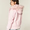 Bomberjacke mit Kunstfellfutter Bomberjacke mit Kunstfellfutter