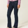 Bootcut-Jeans mit niedriger Leibhöhe und dunkler Waschung Bootcut-Jeans mit niedriger Leibhöhe und dunkler Waschung