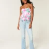 Bootcut-Jeans mit niedriger Leibhöhe und heller Waschung Bootcut-Jeans mit niedriger Leibhöhe und heller Waschung