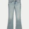 Bootcut-Jeans mit niedriger Leibhöhe und heller Waschung Bootcut-Jeans mit niedriger Leibhöhe und heller Waschung