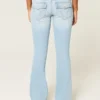Bootcut-Jeans mit niedriger Leibhöhe und heller Waschung Bootcut-Jeans mit niedriger Leibhöhe und heller Waschung