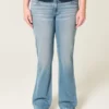 Bootcut-Jeans mit niedriger Leibhöhe und mittlerer Waschung Bootcut-Jeans mit niedriger Leibhöhe und mittlerer Waschung