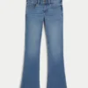 Bootcut-Jeans mit niedriger Leibhöhe und mittlerer Waschung Bootcut-Jeans mit niedriger Leibhöhe und mittlerer Waschung