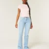 Bootcut-Jeans mit niedriger Leibhöhe und Sternstickerei Bootcut-Jeans mit niedriger Leibhöhe und Sternstickerei
