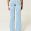 Bootcut-Jeans mit niedriger Leibhöhe und Sternstickerei Bootcut-Jeans mit niedriger Leibhöhe und Sternstickerei