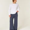 Bootcut-Jogginghose mit Nummerngrafik