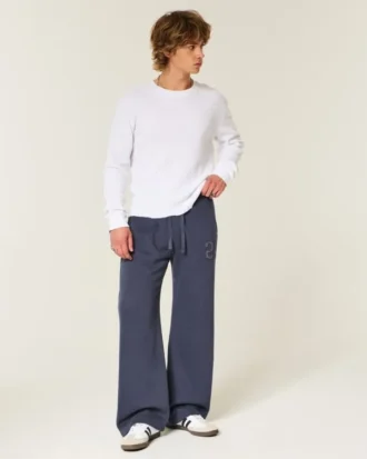 Bootcut-Jogginghose mit Nummerngrafik
