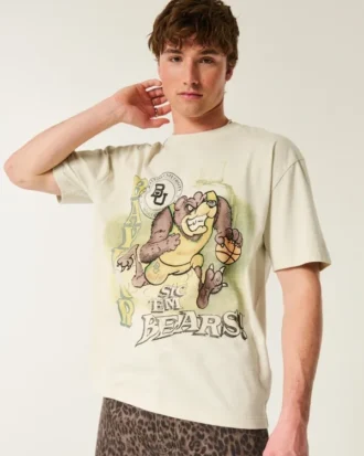 Boxy Baylor University Bears Grafik-T-Shirt