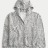 Boxy Camo Zip-Up Hoodie Boxy Camo Zip-Up Hoodie