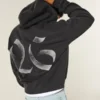 Boxy Class of 26 Grafik-Kapuzenjacke mit Reißverschluss