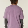 Boxy Crop Heavyweight Washed Crew T-Shirt Boxy Crop Heavyweight Washed Crew T-Shirt