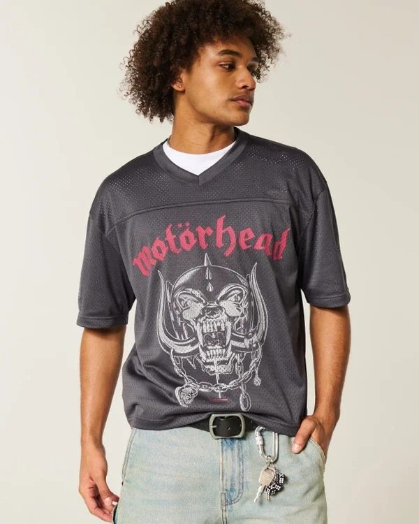 Boxy Crop Motörhead Graphic Jersey Boxy Crop Motörhead Graphic Jersey
