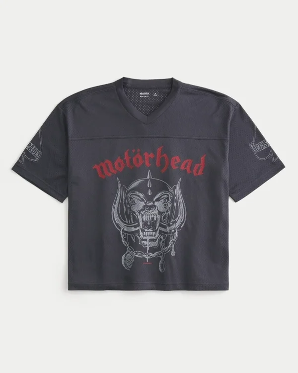 Boxy Crop Motörhead Graphic Jersey Boxy Crop Motörhead Graphic Jersey