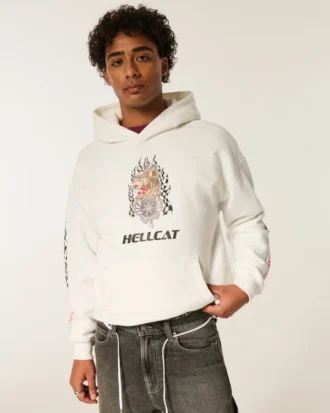Boxy Dodge Hellcat Grafik-Hoodie