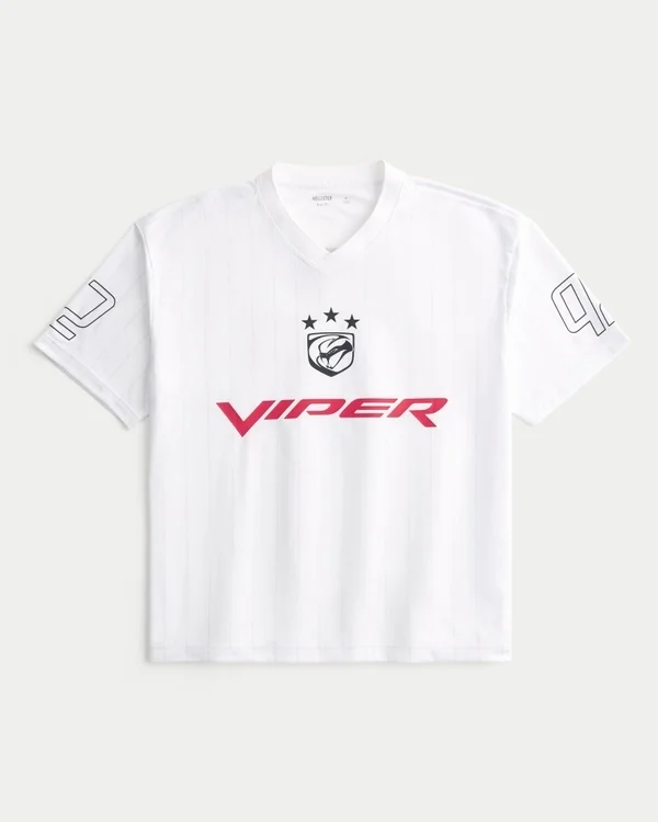 Boxy Dodge Viper Grafik-Fußballtrikot Boxy Dodge Viper Grafik-Fußballtrikot