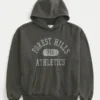 Boxy Forest Hills Athletics Grafik-Hoodie