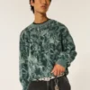 Boxy Fuzzy Crew Sweater Boxy Fuzzy Crew Sweater