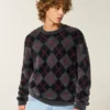 Boxy Fuzzy Crew Sweater Boxy Fuzzy Crew Sweater