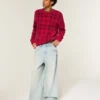 Boxy Fuzzy Crew Sweater Boxy Fuzzy Crew Sweater