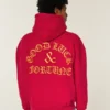 Boxy Good Luck Graphic Hoodie Boxy Good Luck Graphic Hoodie